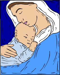 Die wohl bekannteste Namensträgerin für Maria: Maria - die Mutter des Jesus.