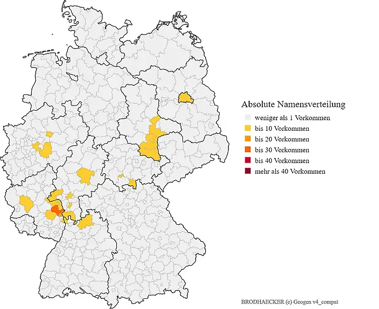 Brodhäcker Verteilung