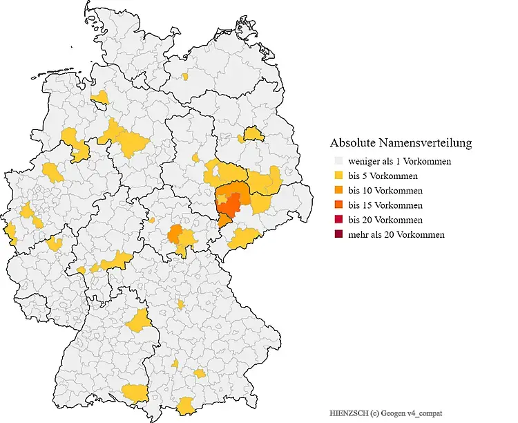 Hienzsch Karte