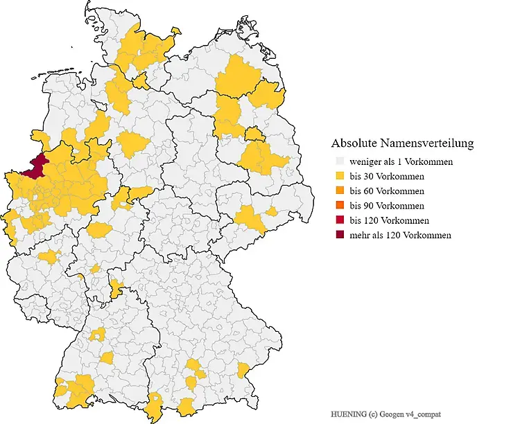 Hüning Karte
