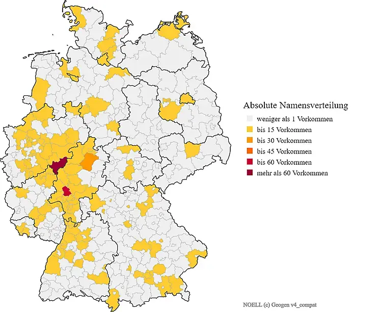 Nachname Nöll Verteilung