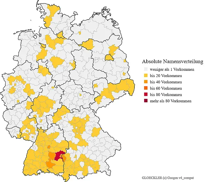 Nachname Glöckler Verteilung Deutschland