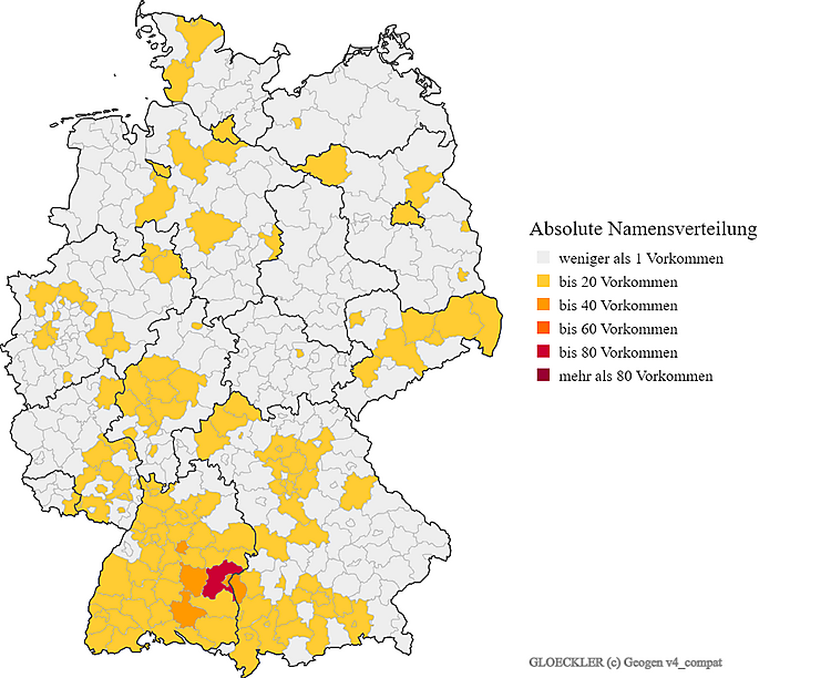 Nachname Glöckler Verteilung Deutschland
