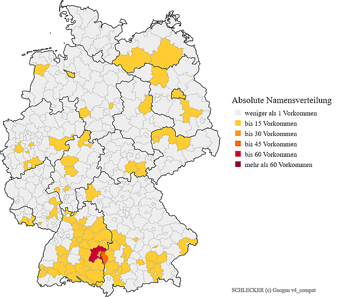 Karte Fritsch Schlecker in Deutschland